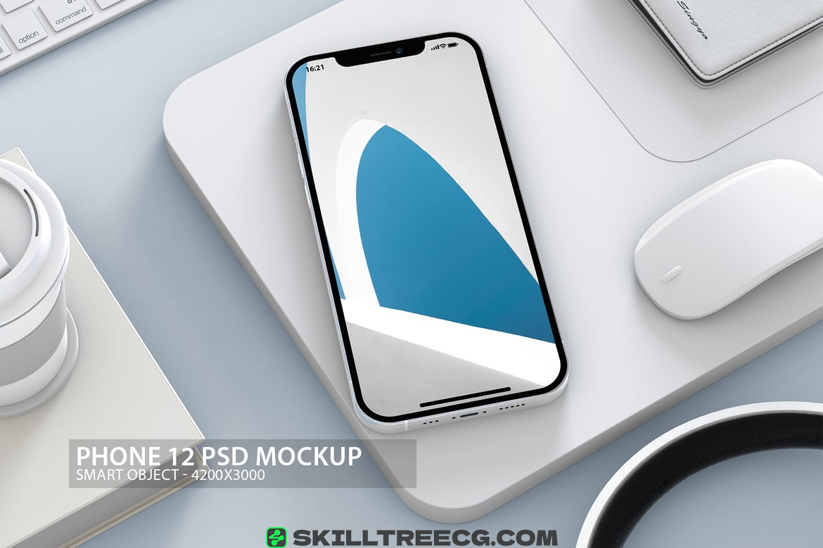 iPhone 12 Pro PSD Mockup（213159）-技能树